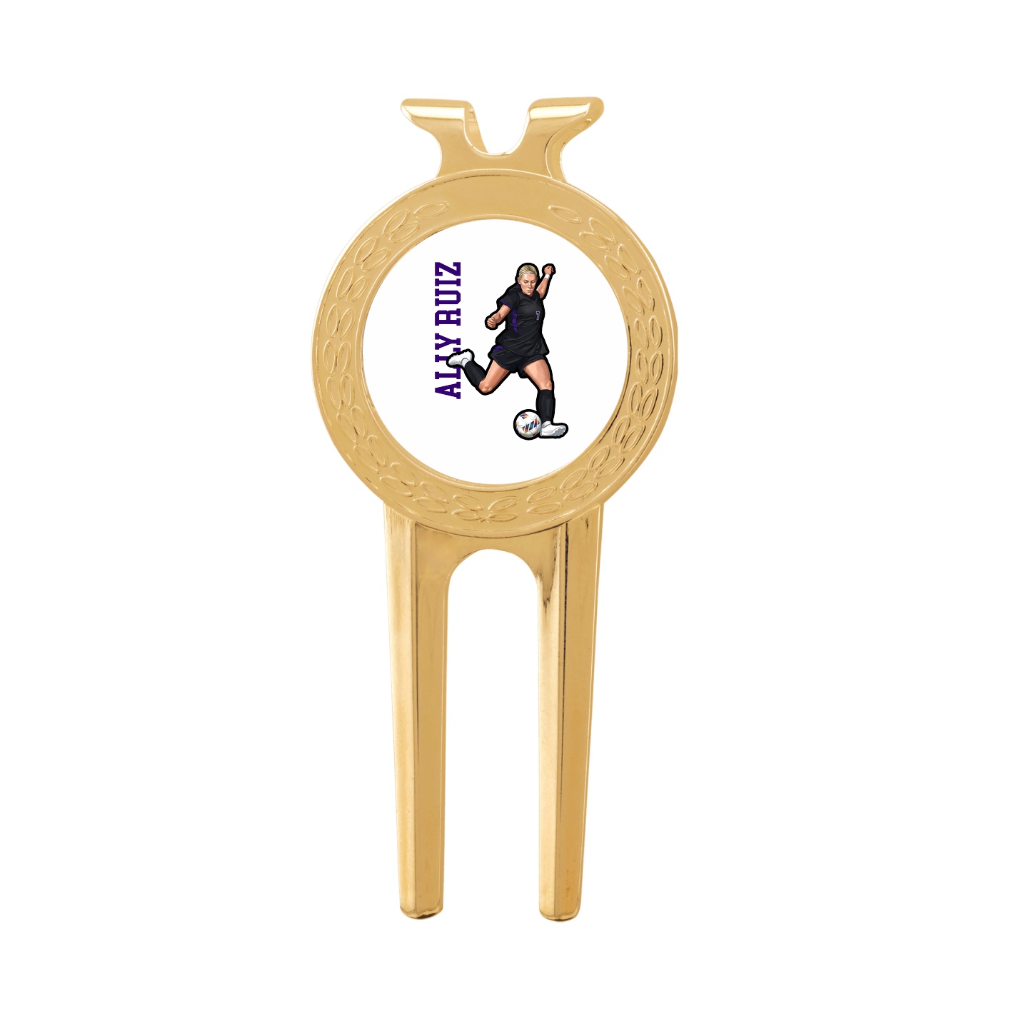 Divot Tool with Ball Marker — Name Vertical in Classic