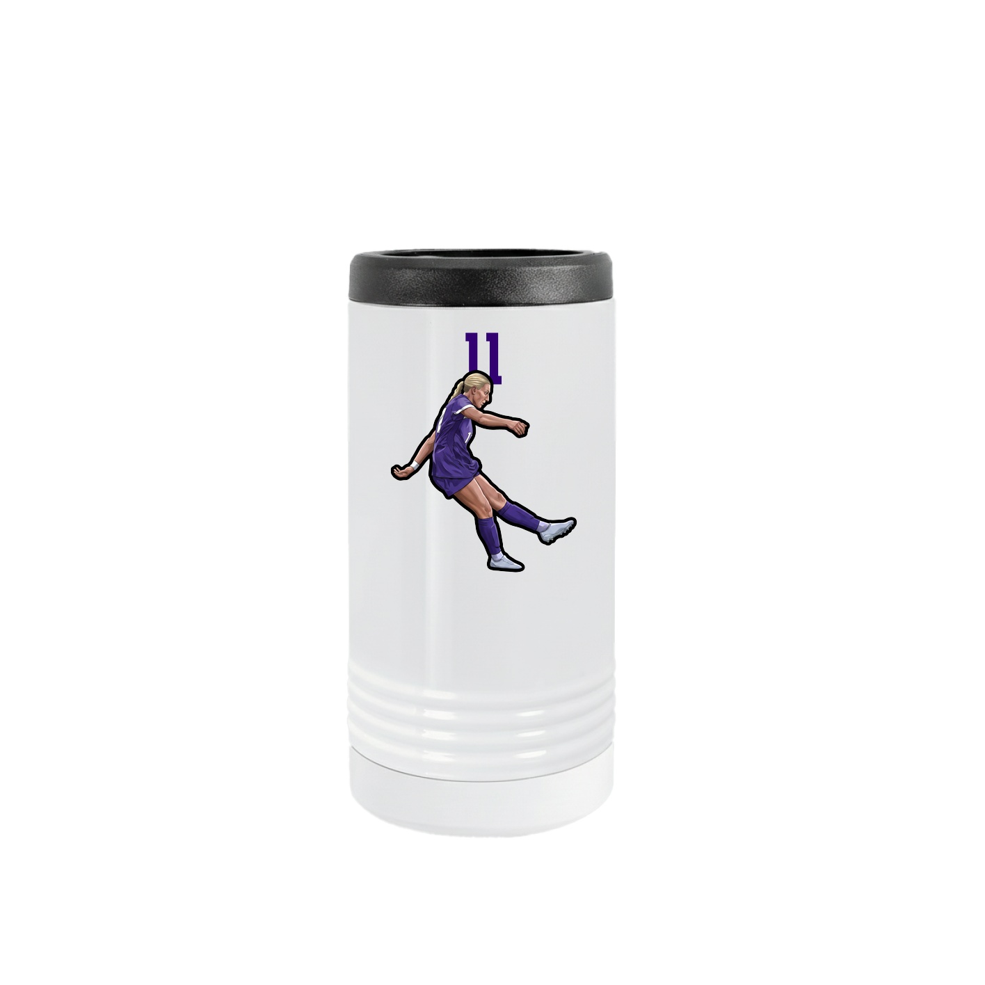 Slim Beverage Holder — Number Top in White