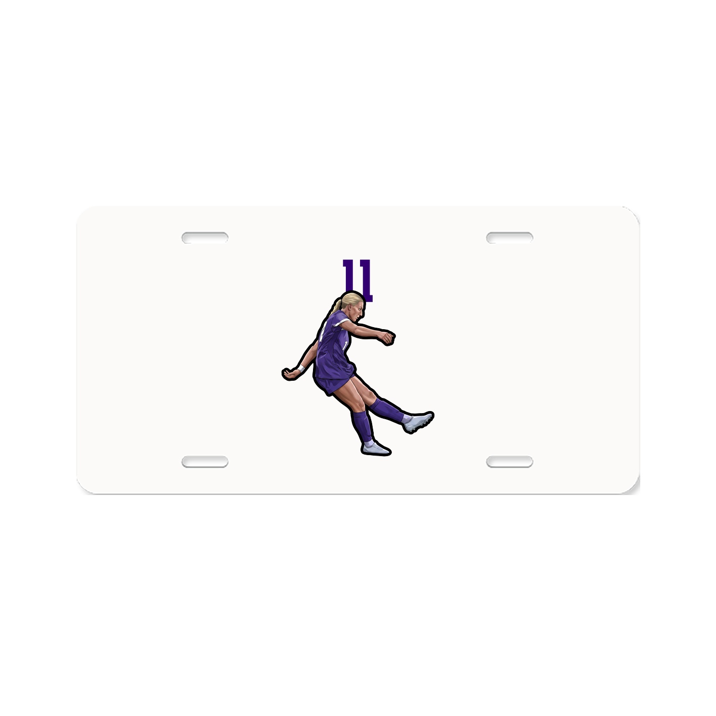 License Plate — Number Top in Classic
