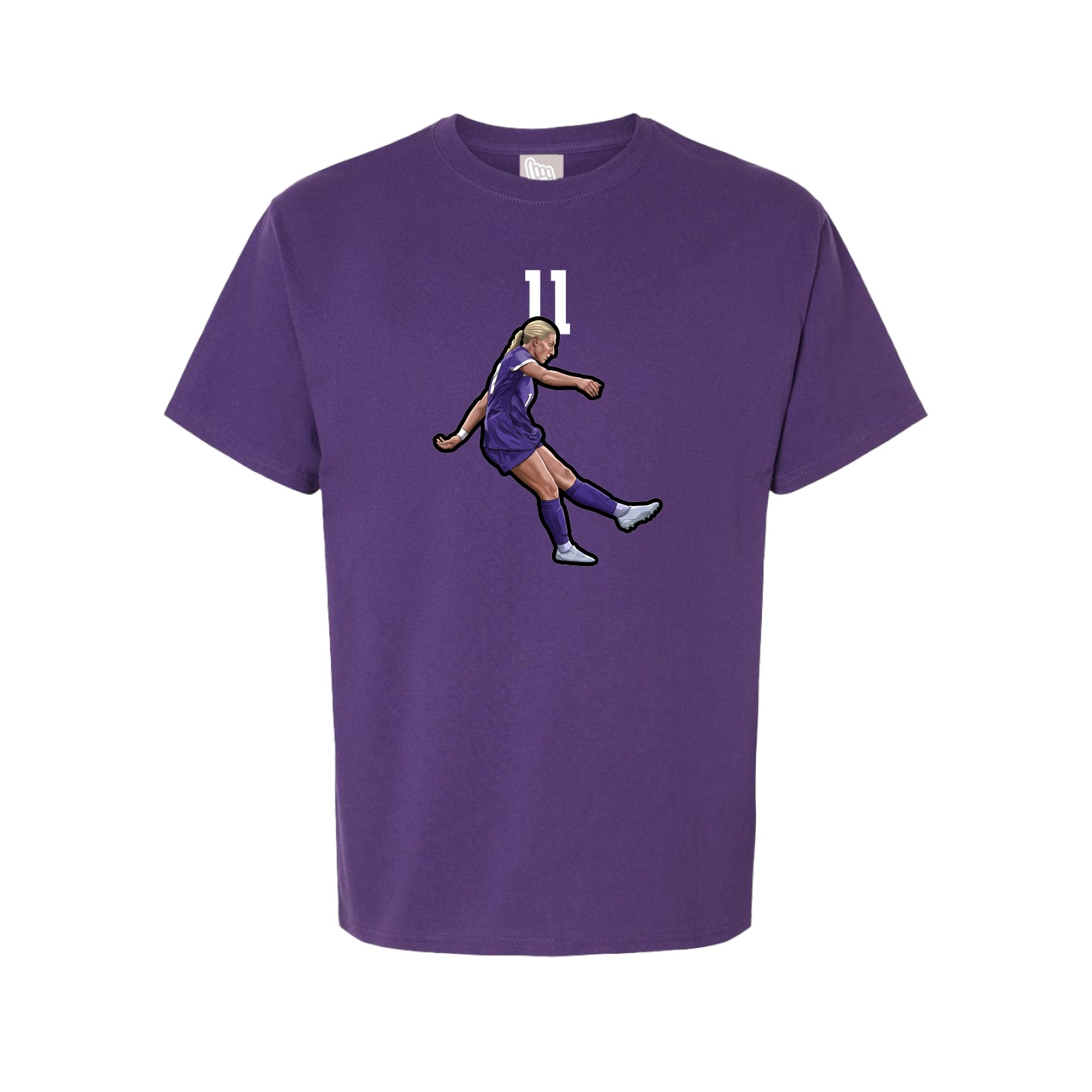Youth Tee — Number Top in Purple