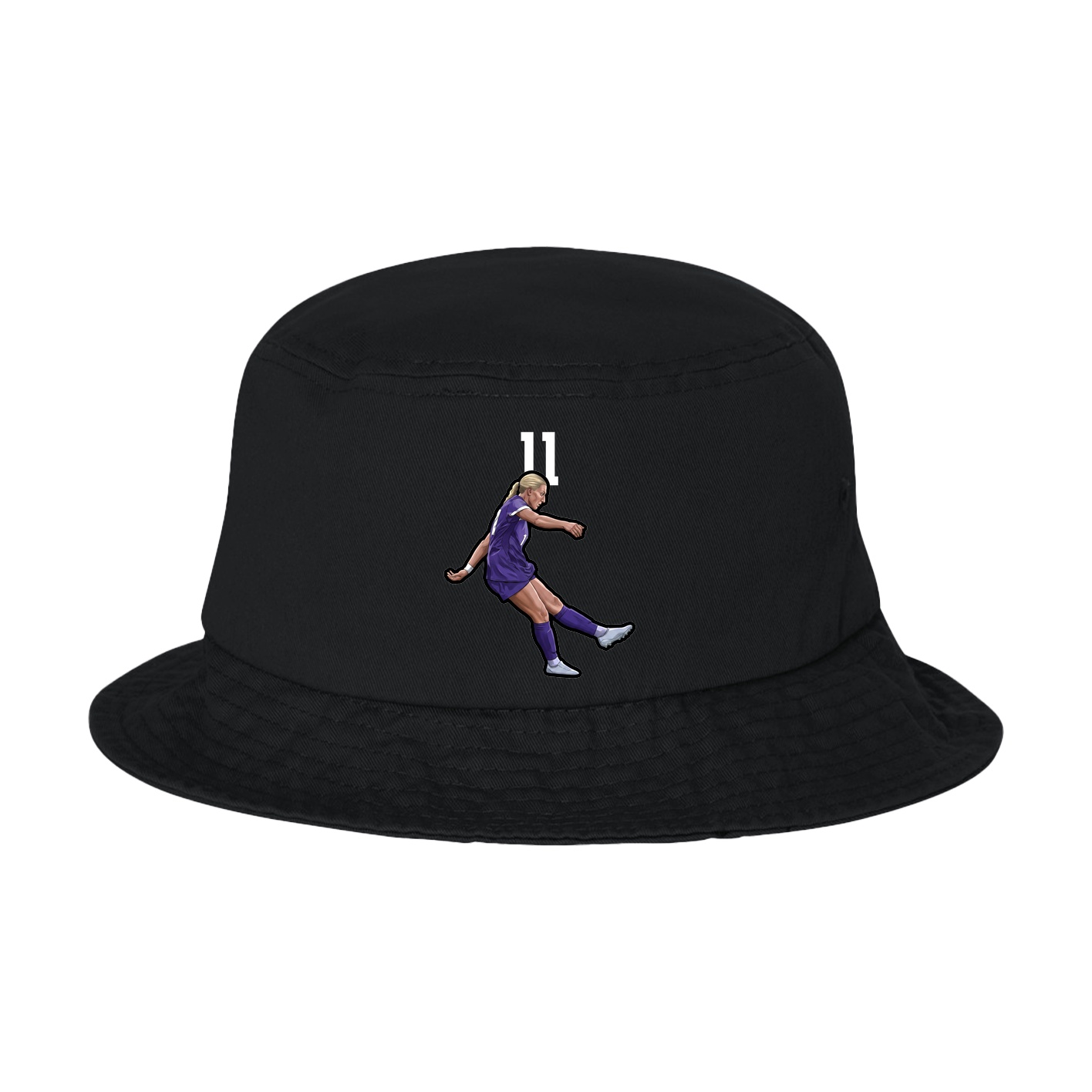 Bucket Cap — Number Top in Black