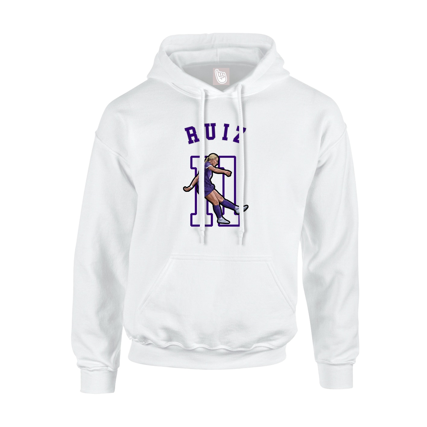 Youth Hoodie — Shirsey Arch in White