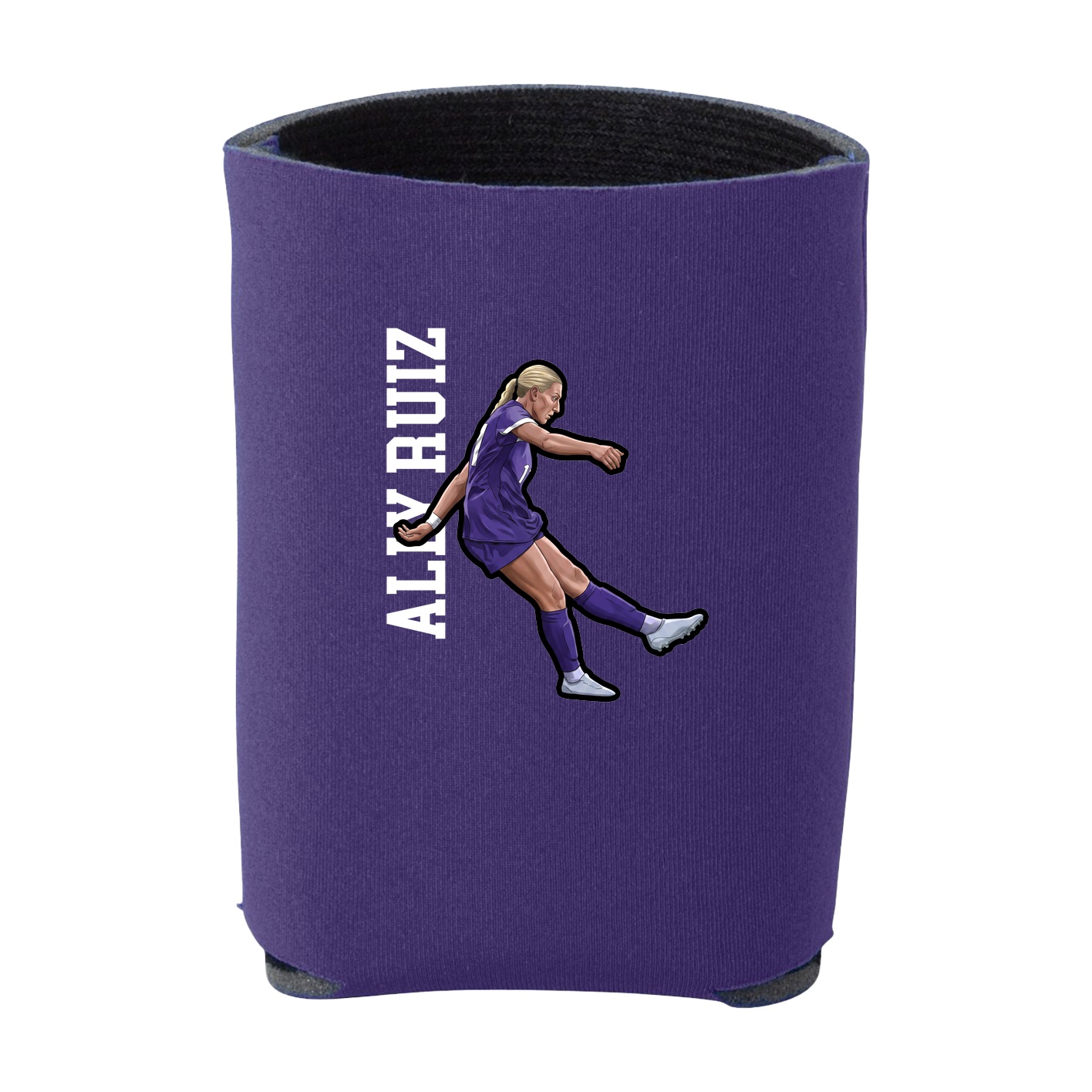 Can Holder — Name Vertical in Purple
