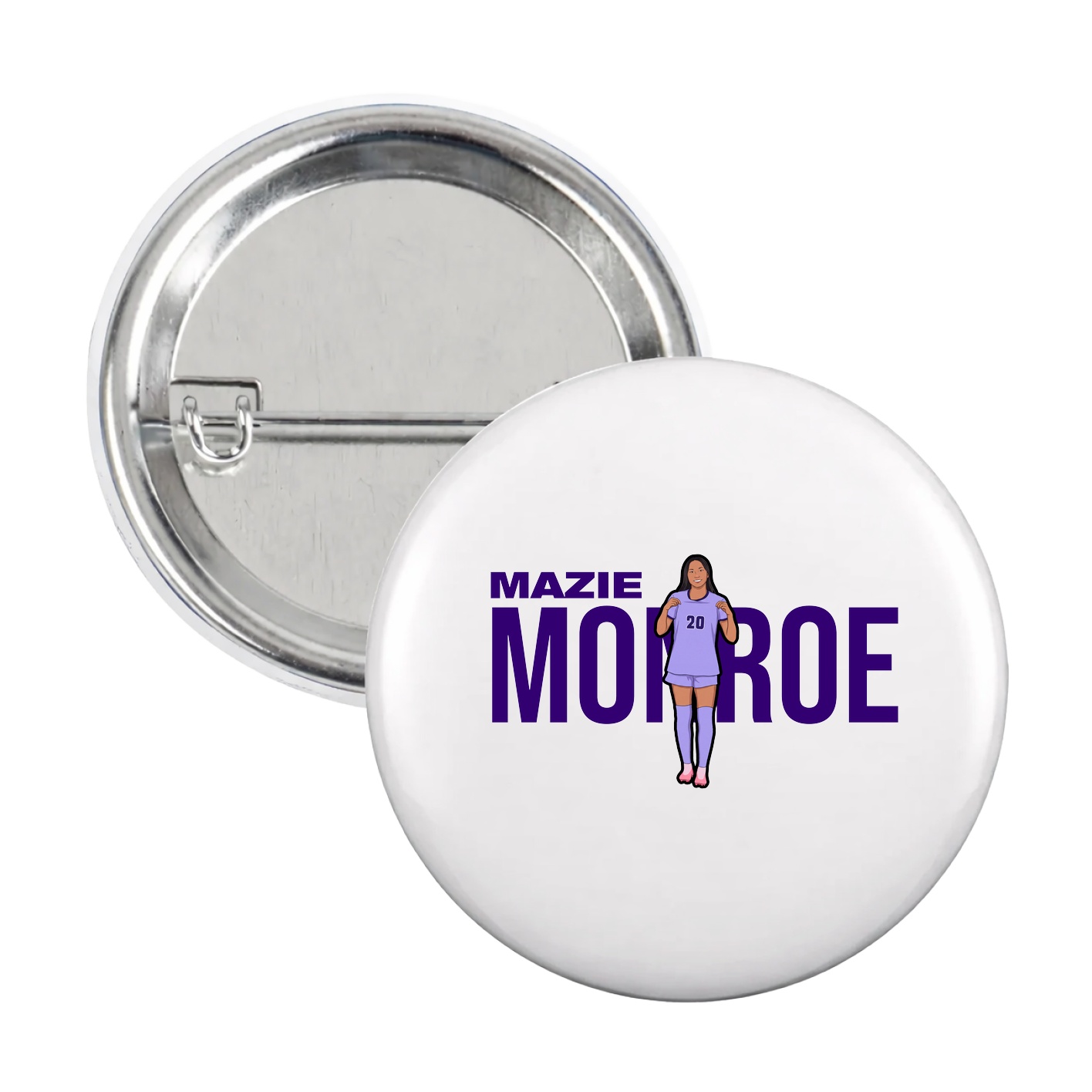 Game Day Button — Player Name in White