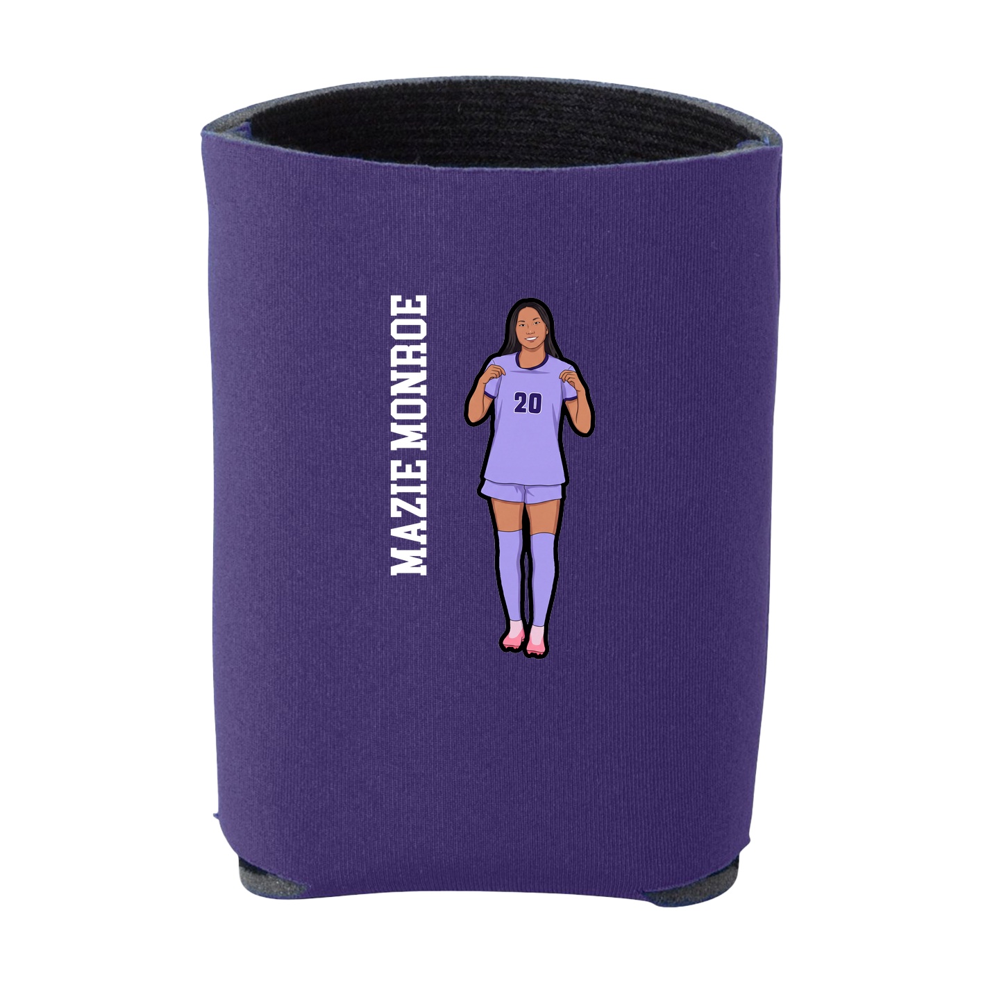 Can Holder — Name Vertical in Purple