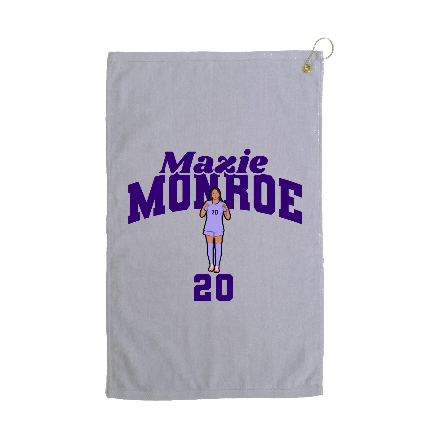 Golf Towel — Signature Arch in Grey