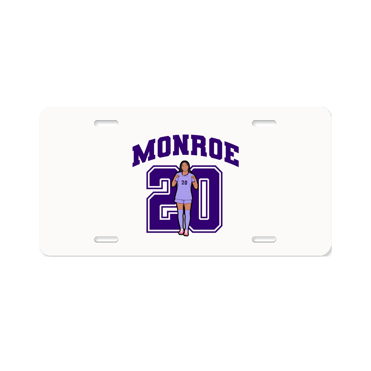 License Plate — Number in Classic