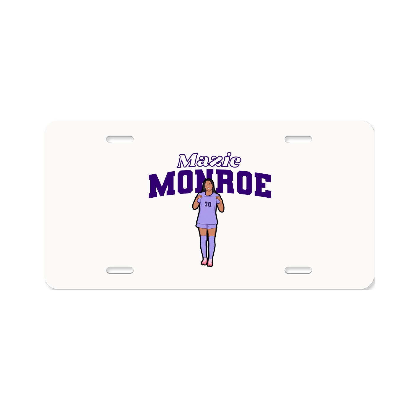 License Plate — Name Arch in Classic