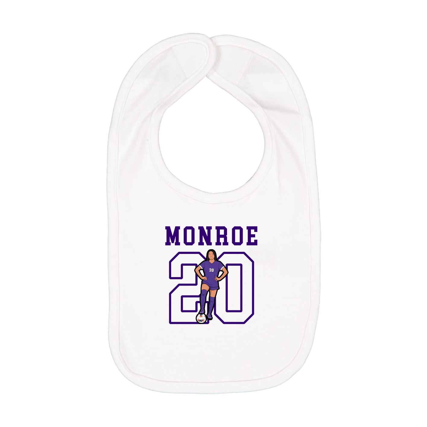 Infant Bib — Shirsey in White