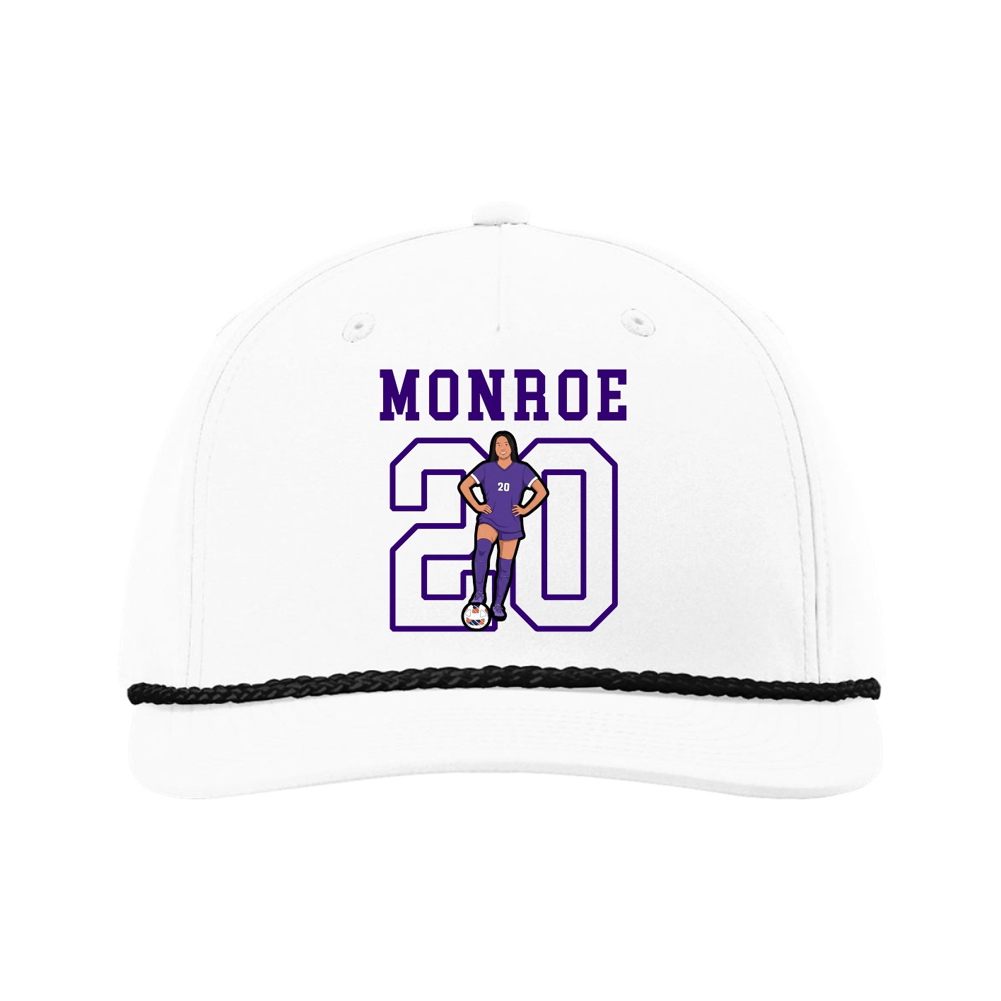 Five-Panel Classic Rope Cap — Shirsey in White