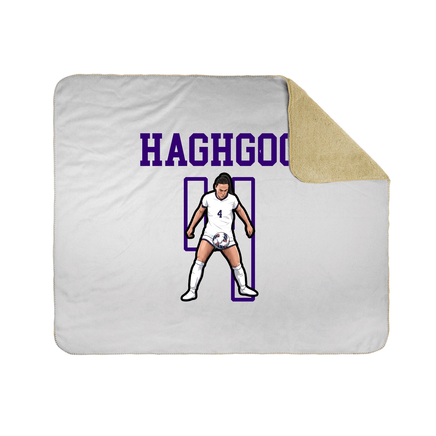 Throw Blanket — Shirsey in White