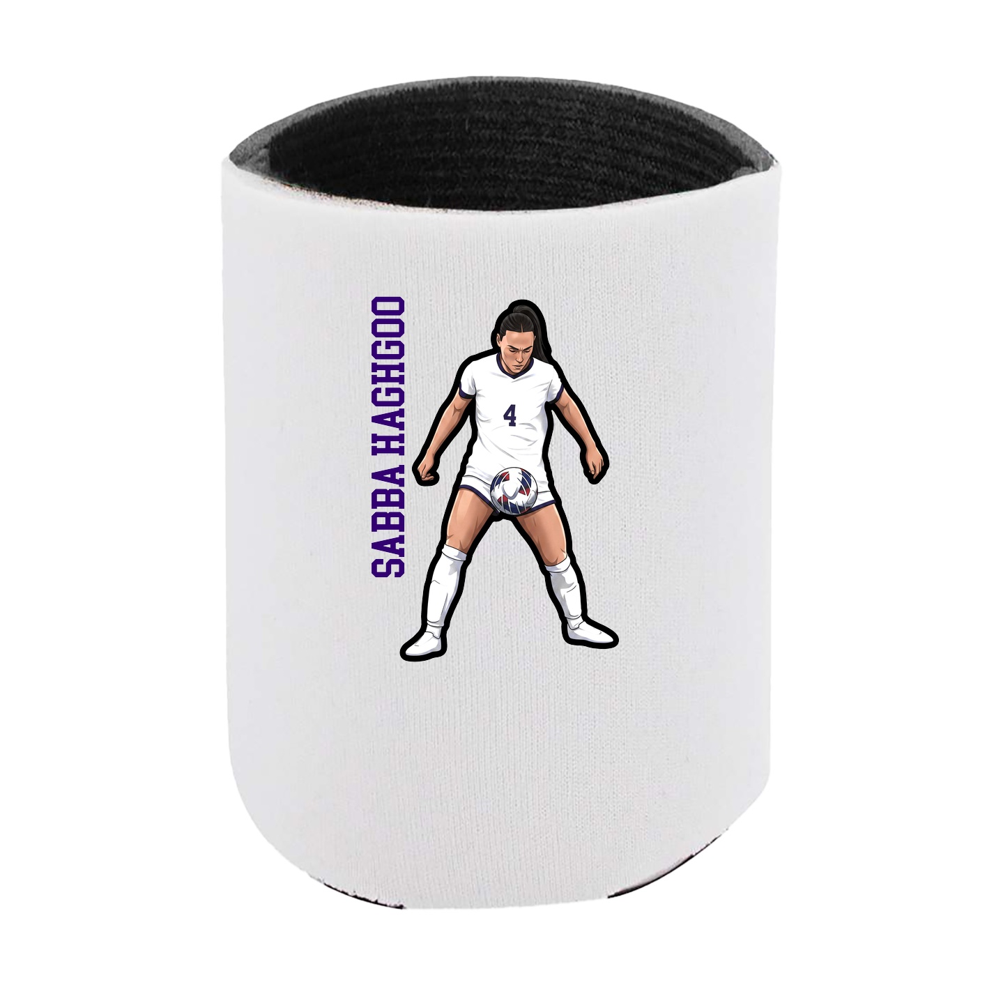 Can Holder — Name Vertical in White