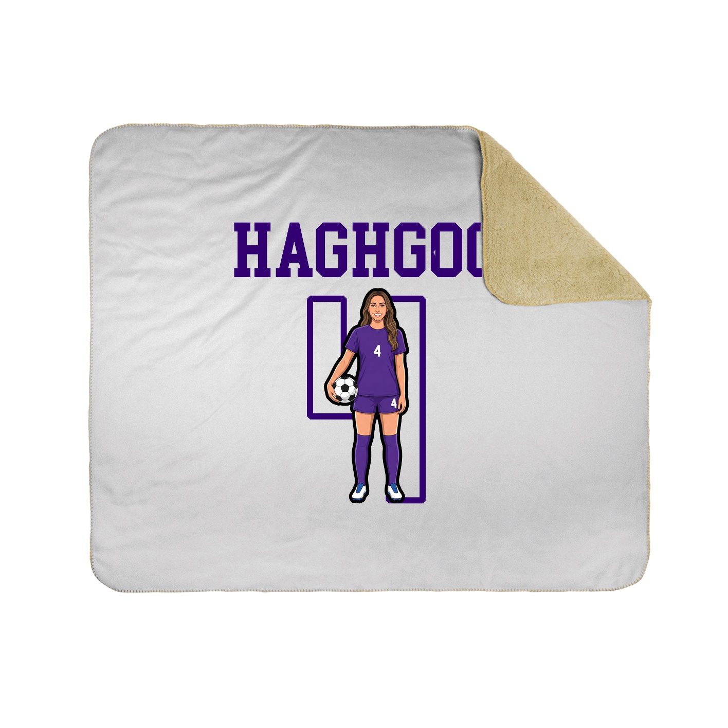 Throw Blanket — Shirsey in White