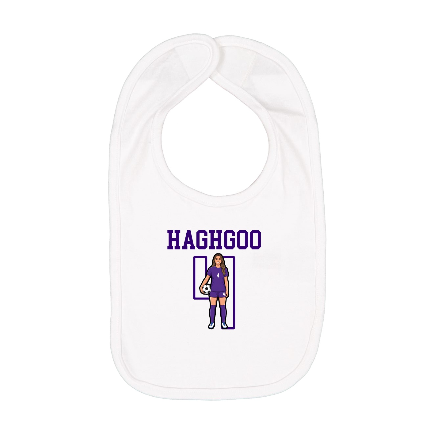 Infant Bib — Shirsey in White