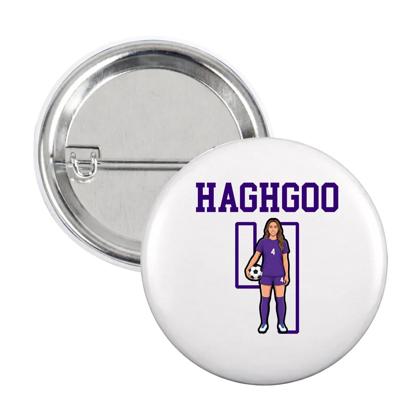 Game Day Button — Shirsey in White