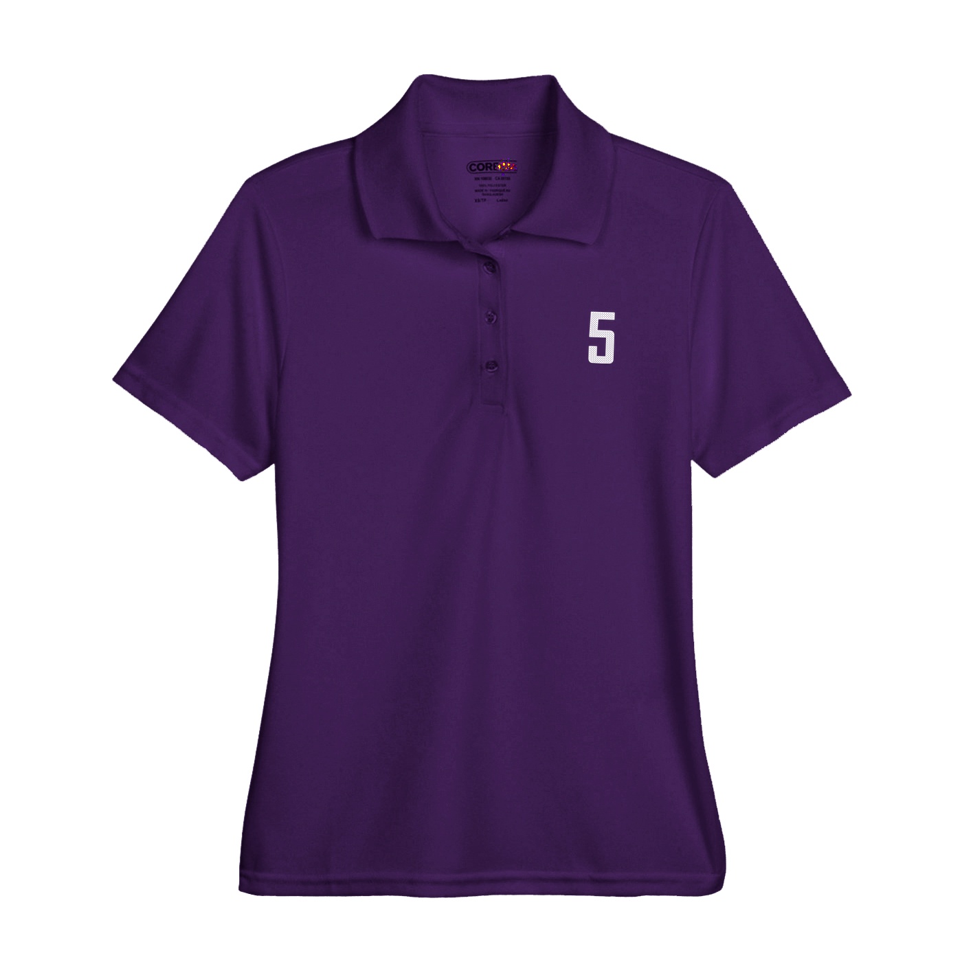 Womens Performance Polo — Front Shirsy in Purple