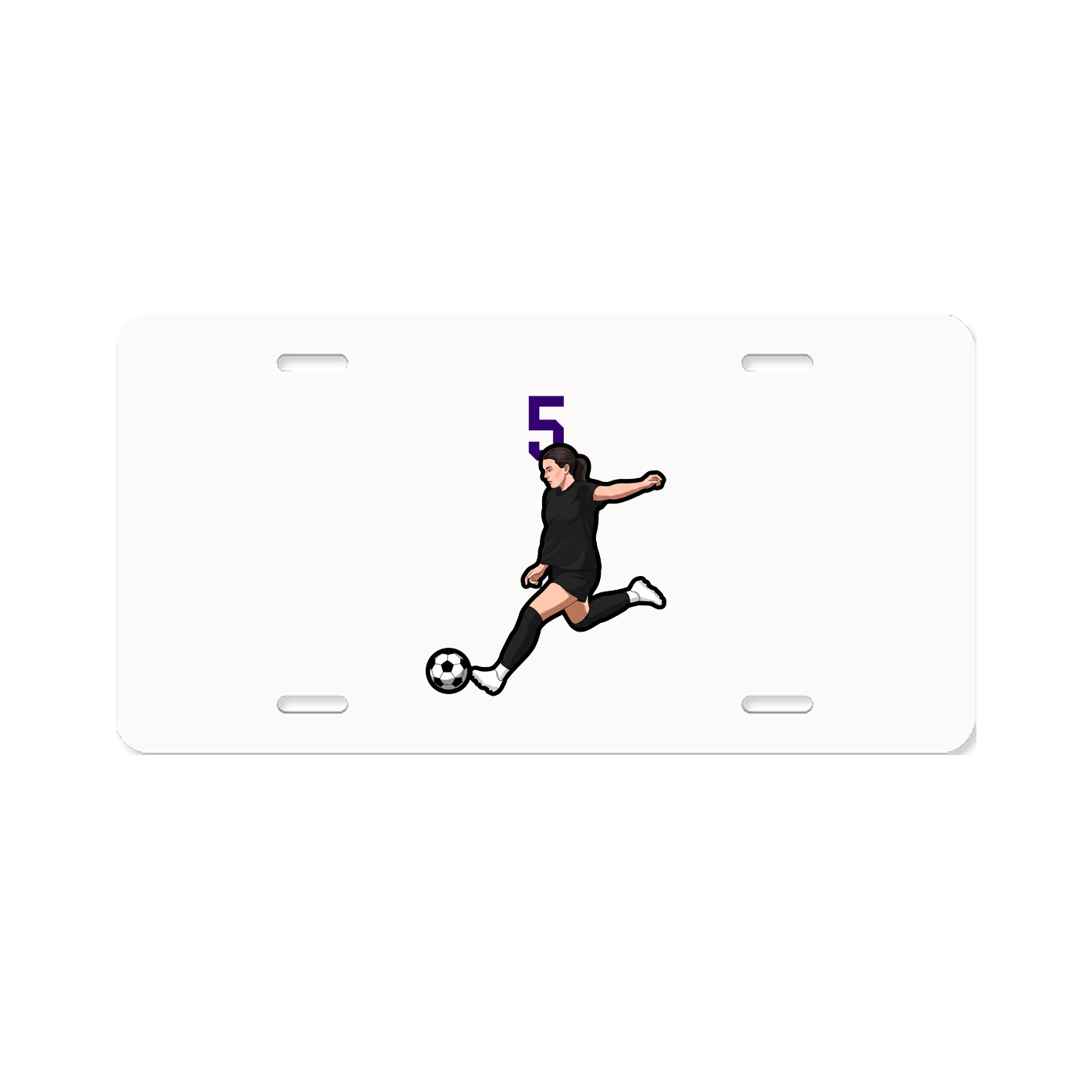 License Plate — Number Top in Classic