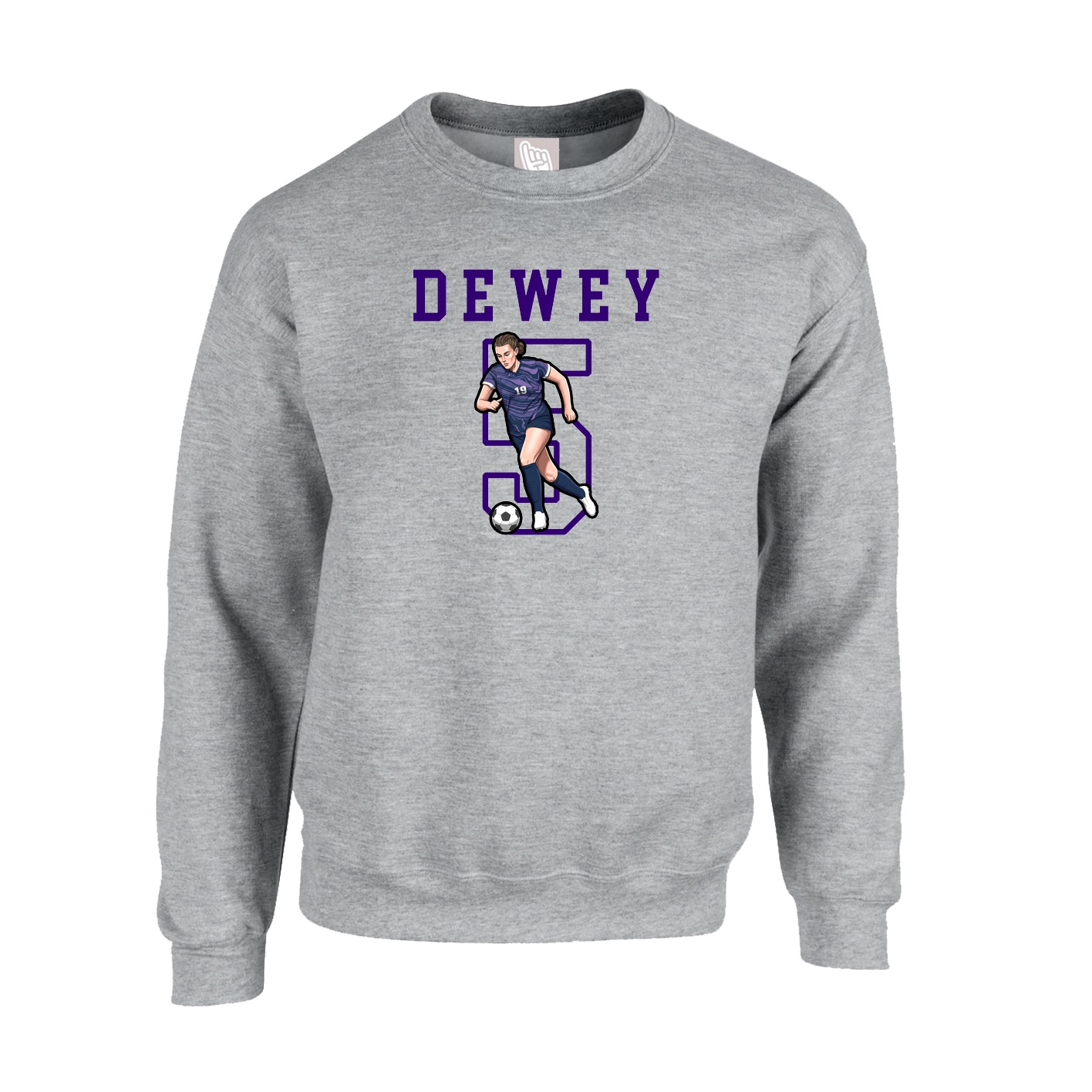 Fleece Crew — Shirsey in Grey