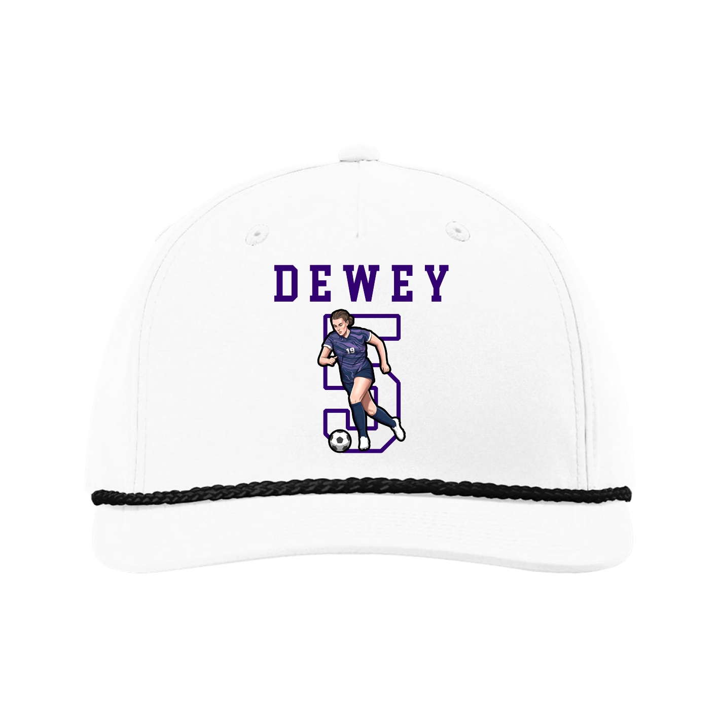 Five-Panel Classic Rope Cap — Shirsey in White