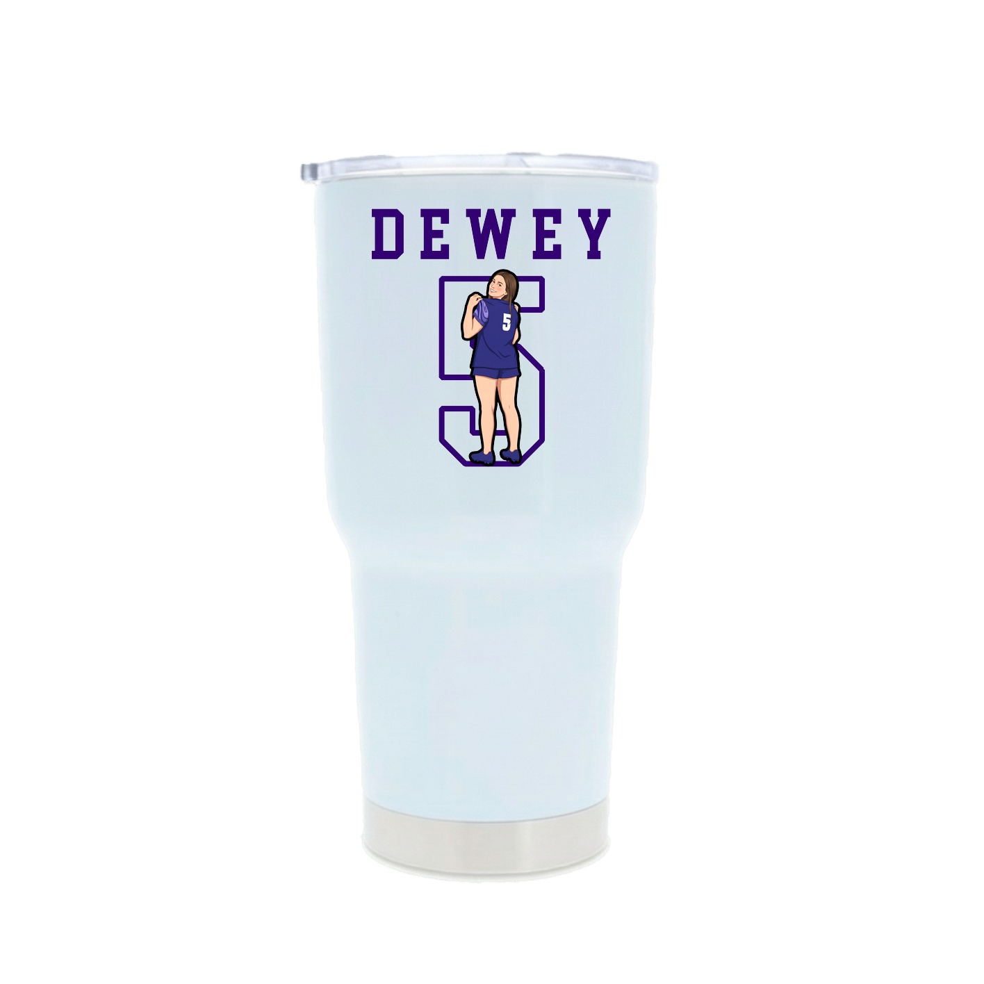 30oz Stainless Steel Tumbler — Shirsey in White