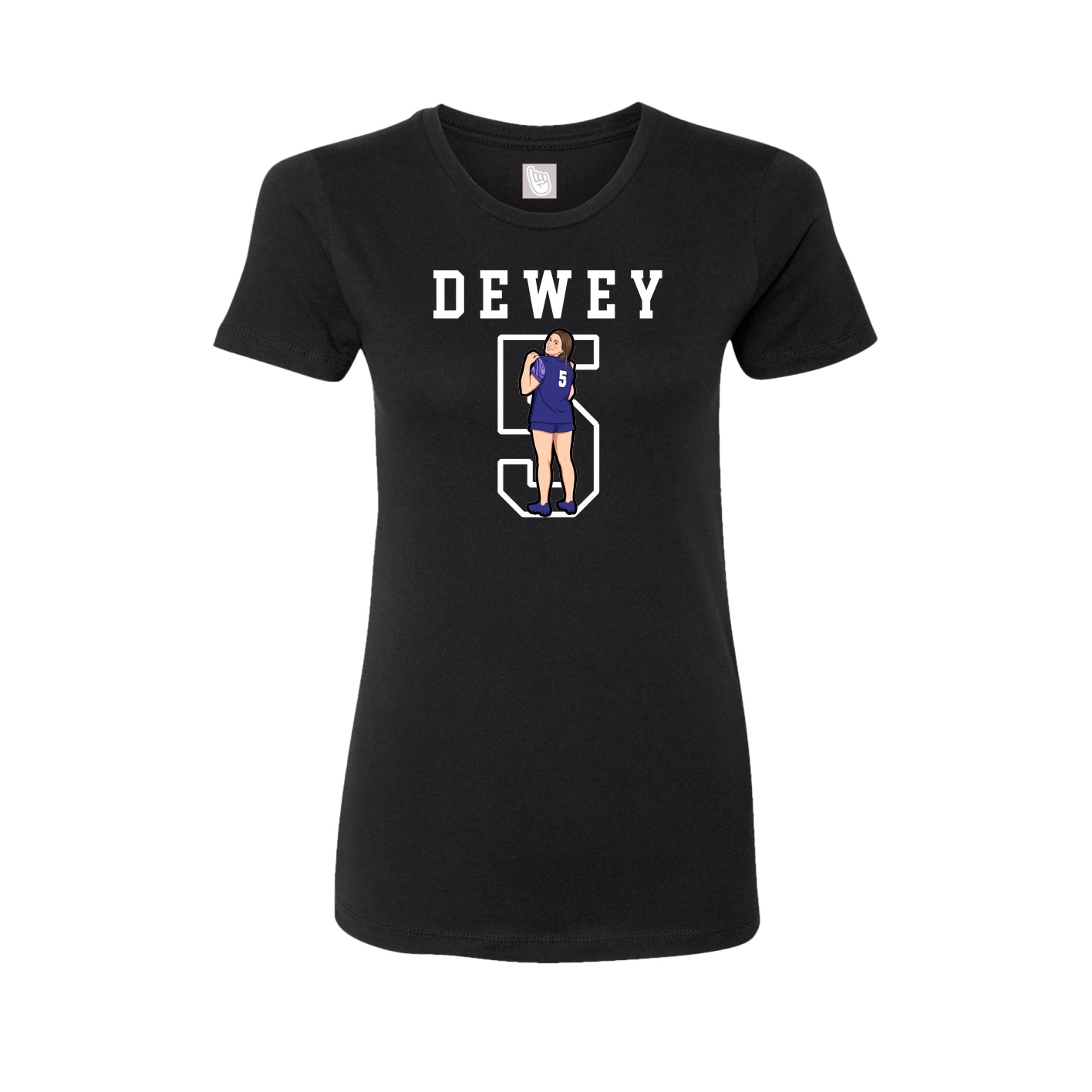 Fitted Women's Tee — Shirsey in Black