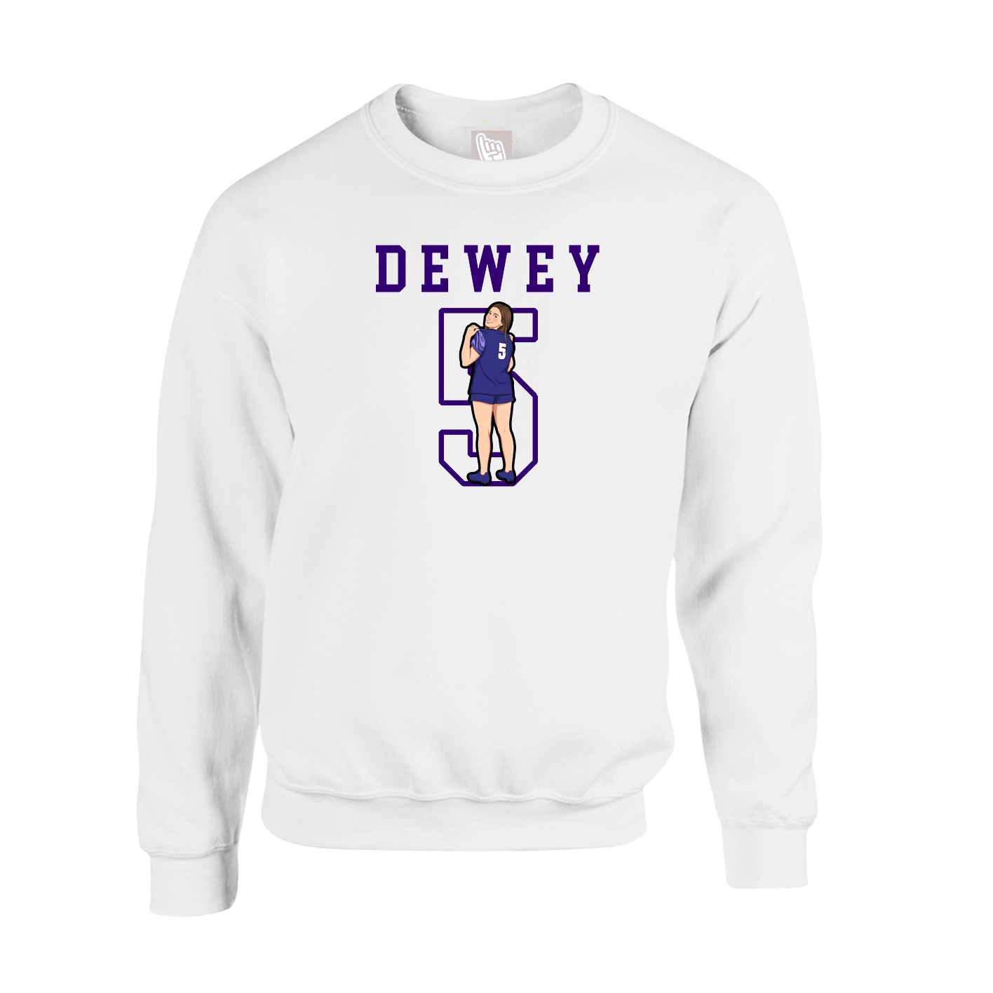 Fleece Crew — Shirsey in White