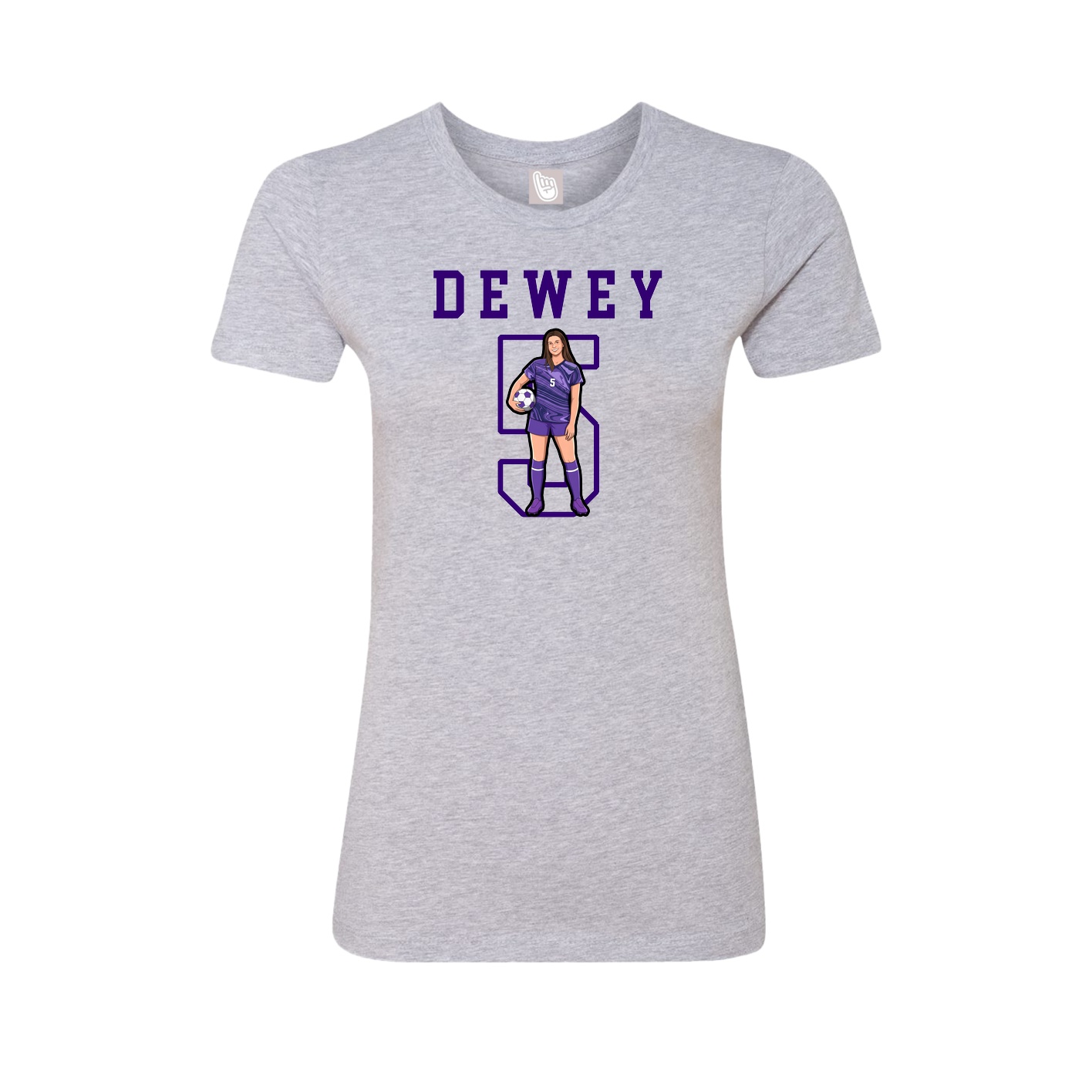 Fitted Women's Tee — Shirsey in Grey