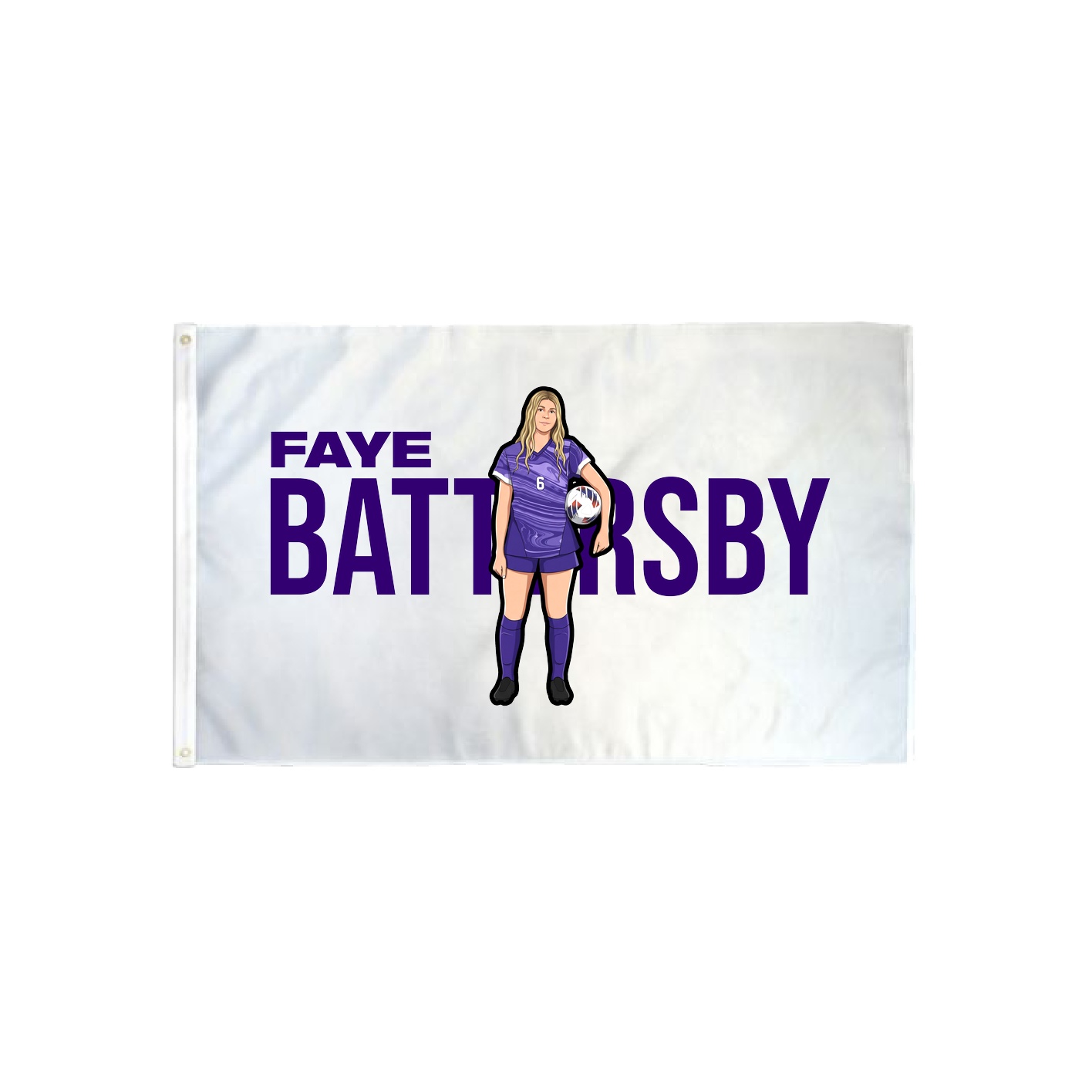 3x5 Flag — Player Name in Classic