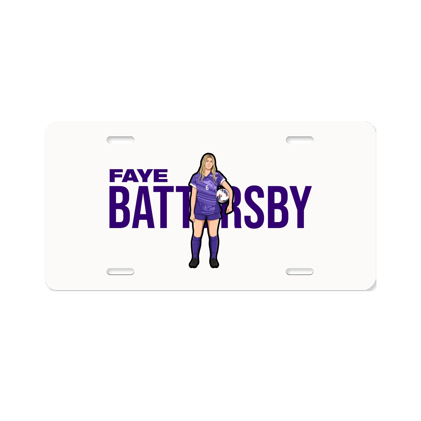 License Plate — Player Name in Classic