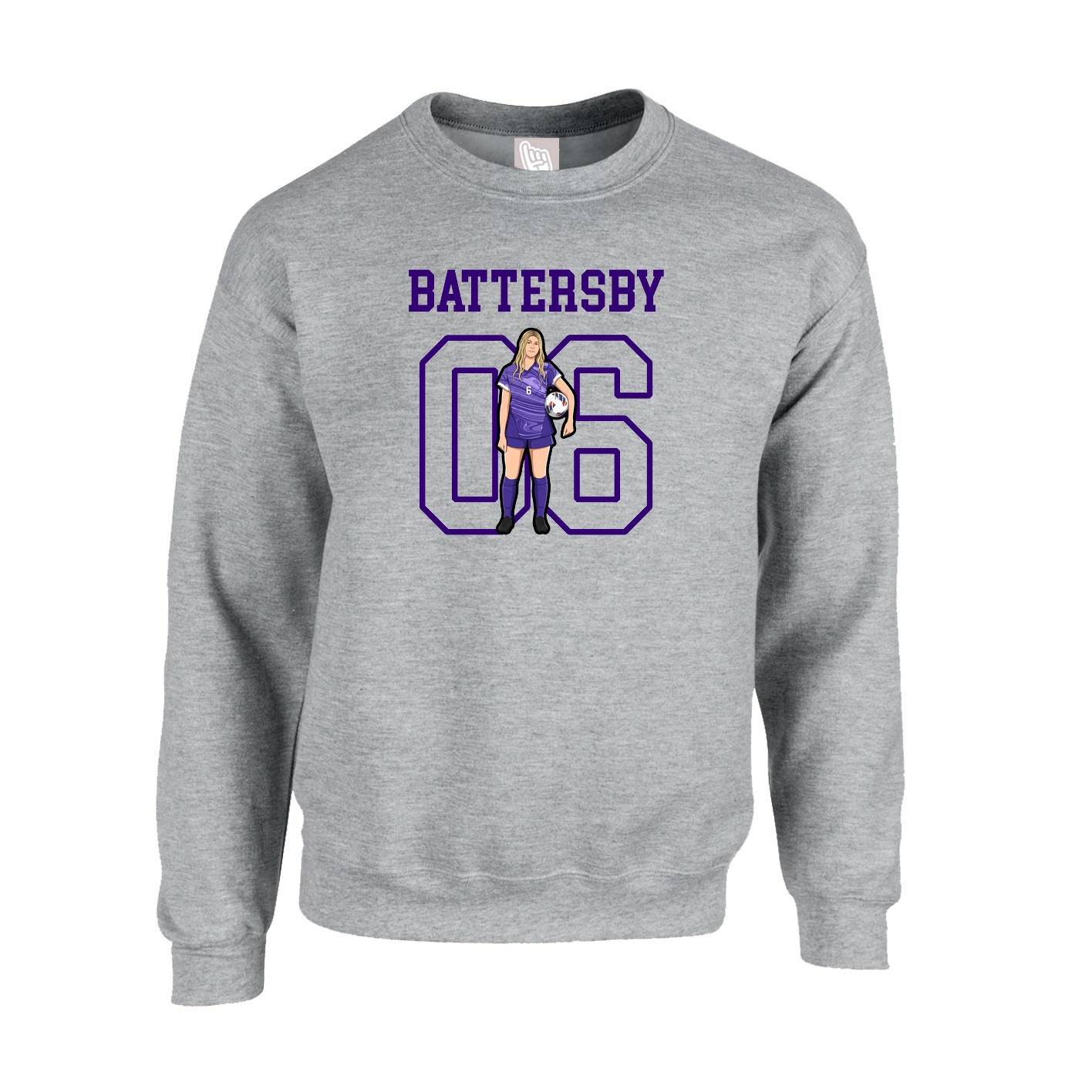 Fleece Crew — Shirsey in Grey
