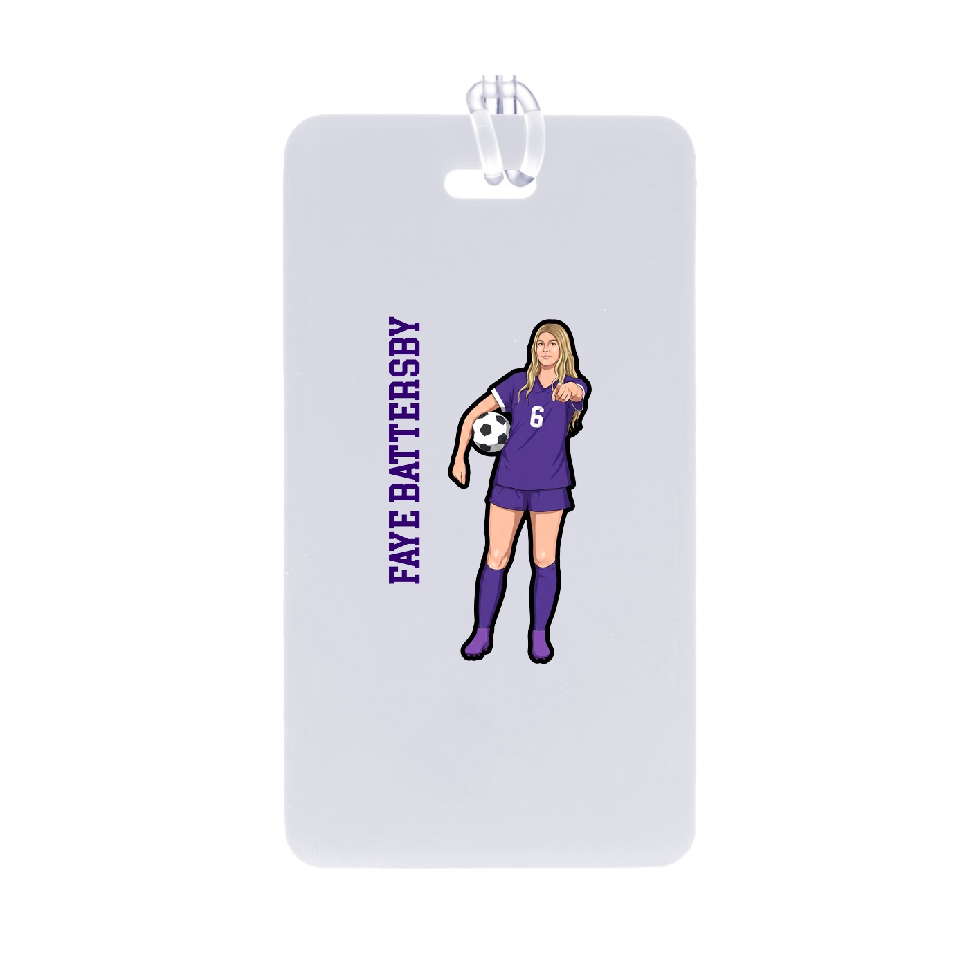 Bag Tag — Name Vertical in Classic