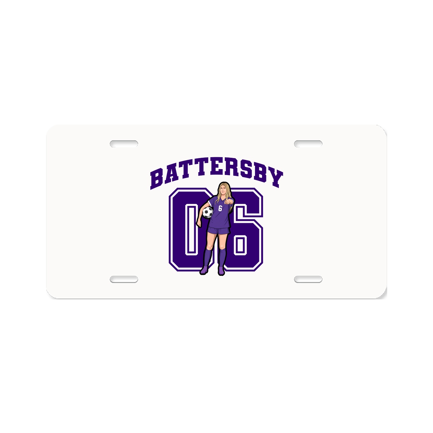 License Plate — Number in Classic