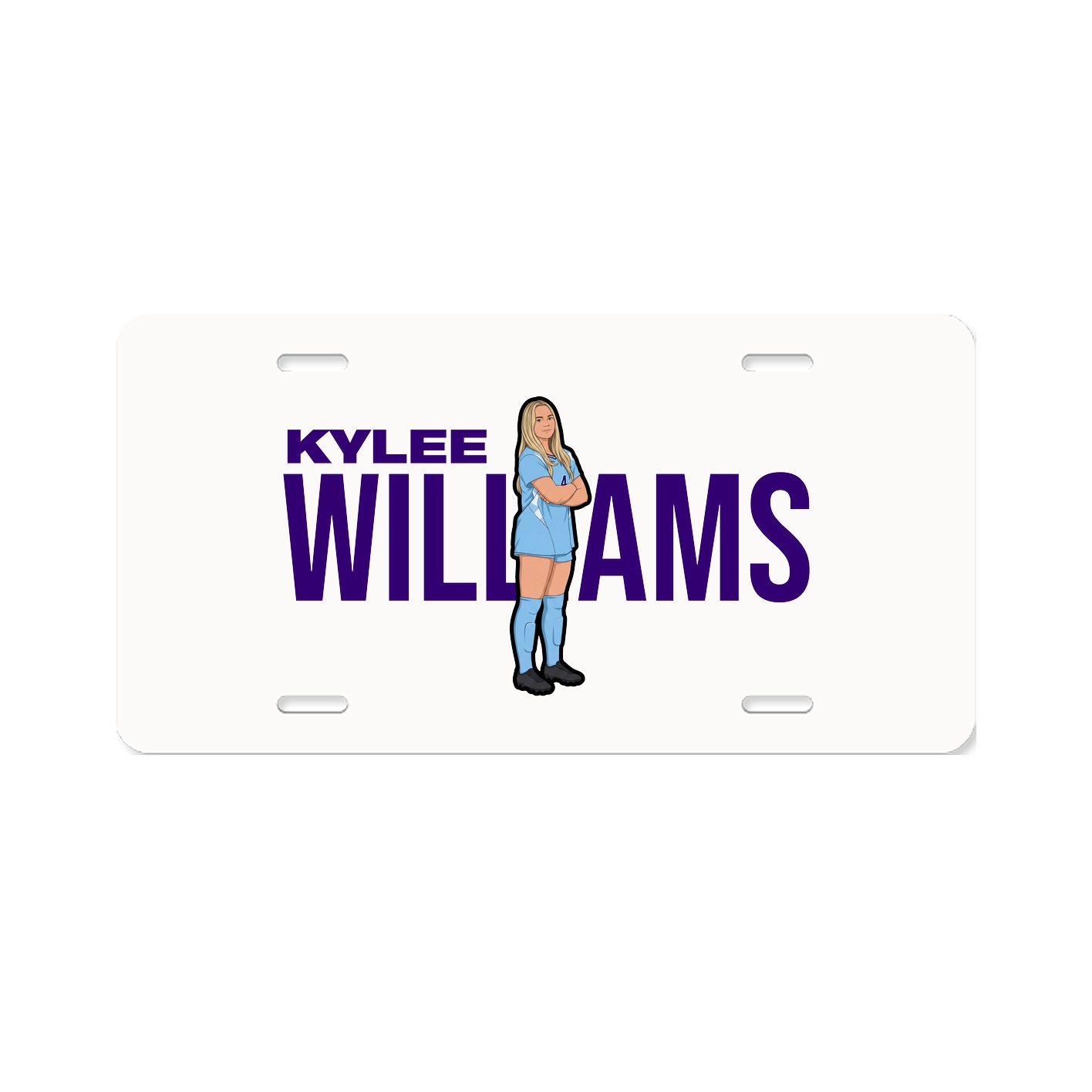 License Plate — Player Name in Classic