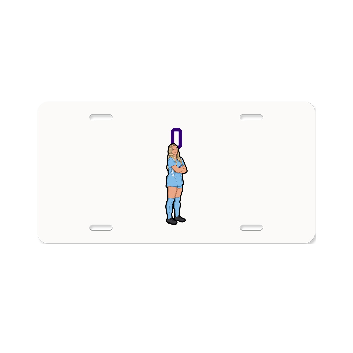 License Plate — Number Top in Classic