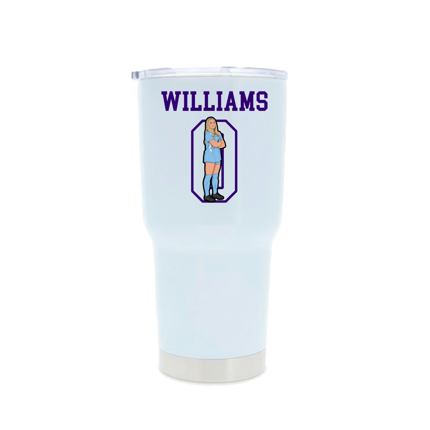 30oz Stainless Steel Tumbler — Shirsey in White