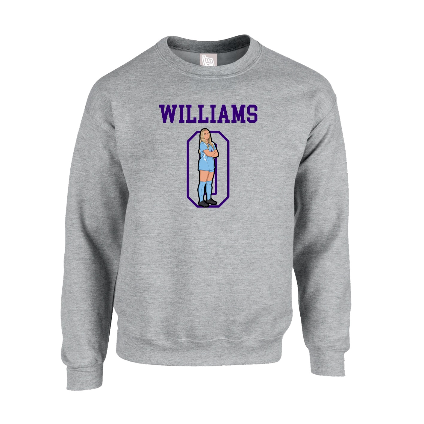 Fleece Crew — Shirsey in Grey