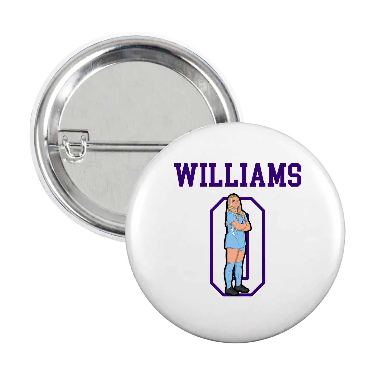 Game Day Button — Shirsey in White