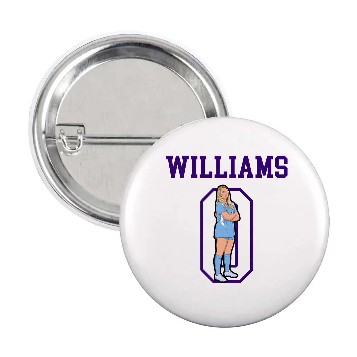 Game Day Button — Shirsey in White