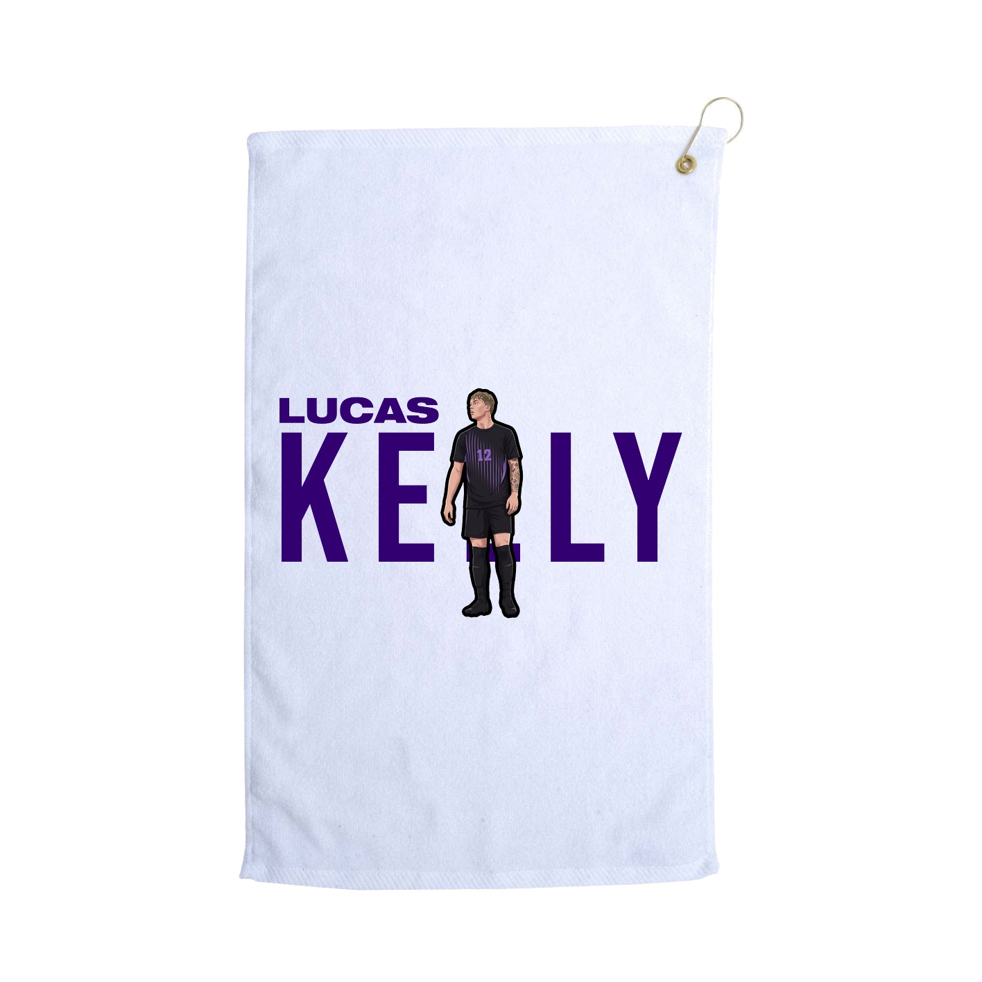 Golf Towel — Player Name in White