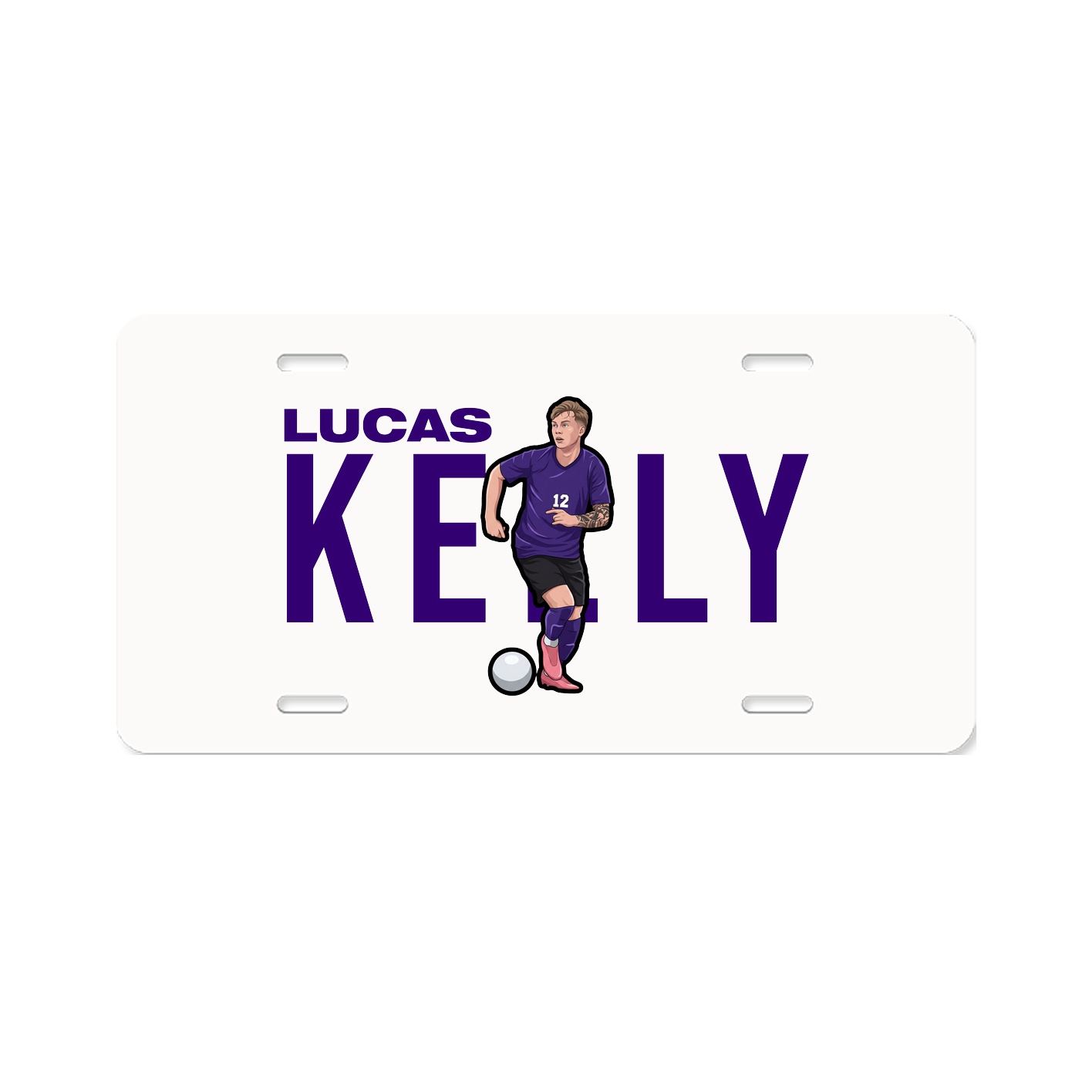 License Plate — Player Name in Classic