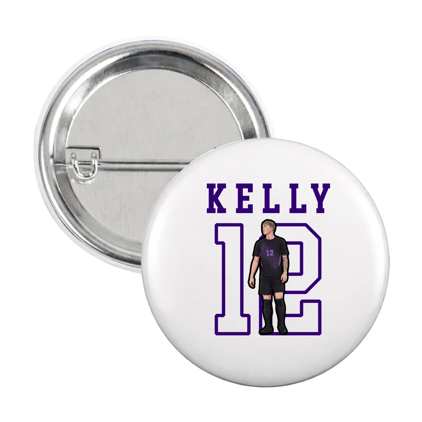 Game Day Button — Shirsey in White