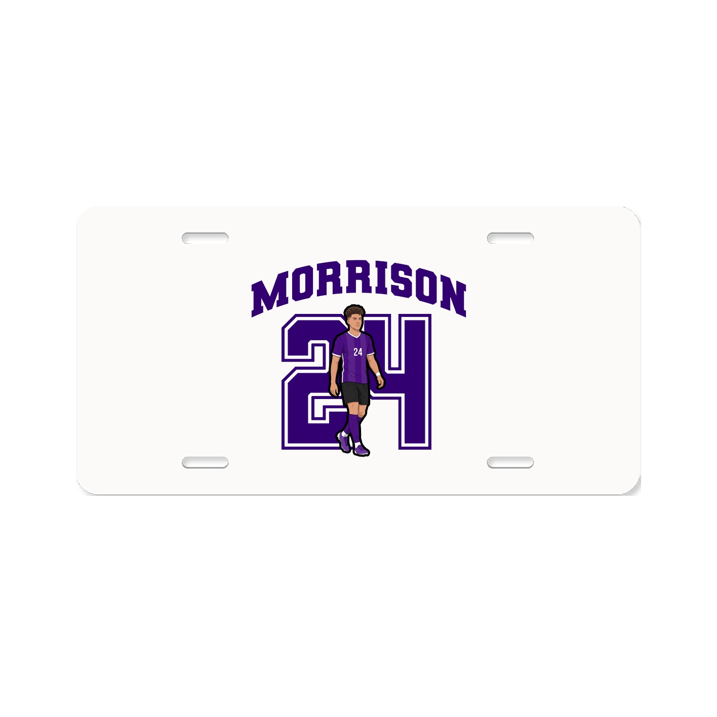 License Plate — Number in Classic