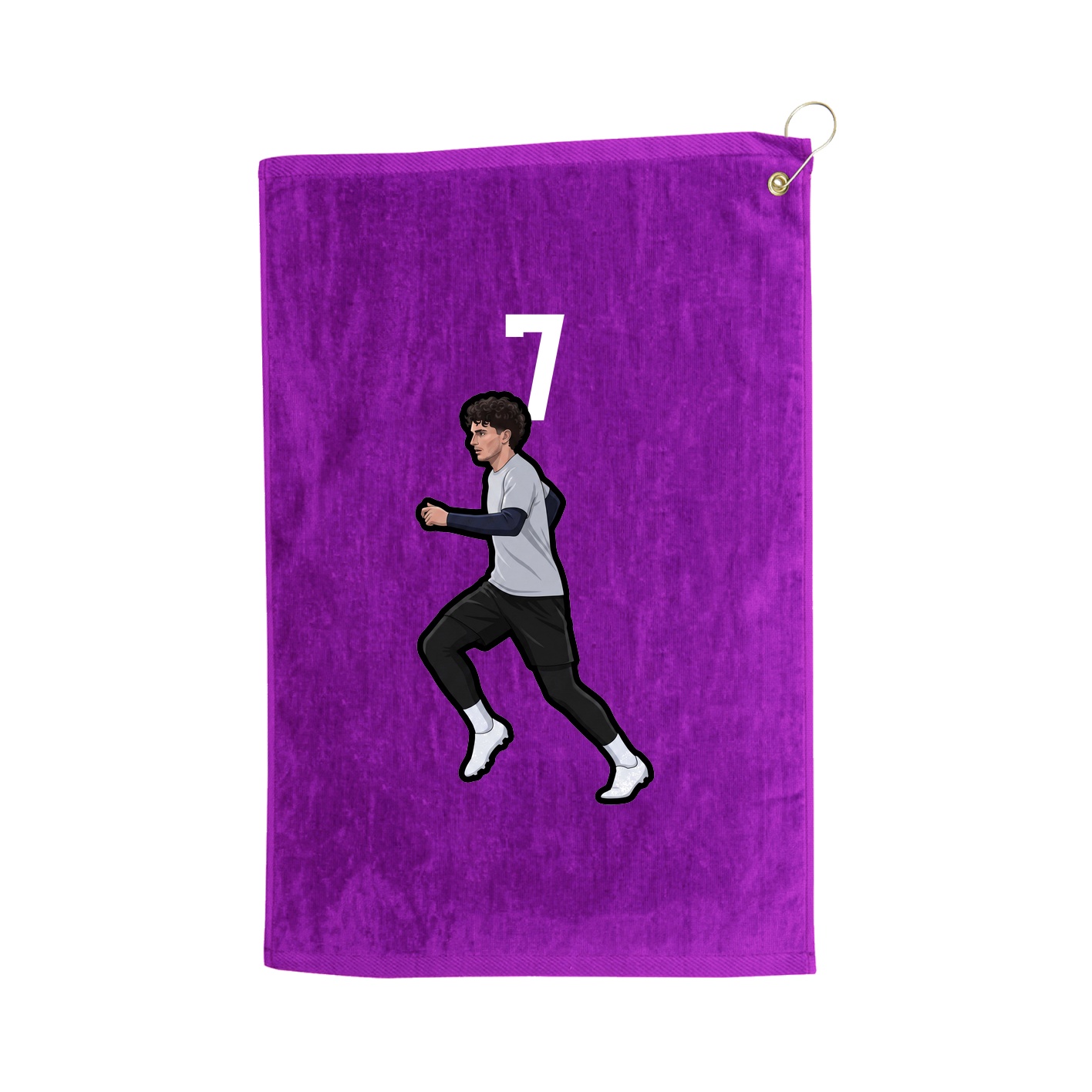 Golf Towel — Number Top in Purple