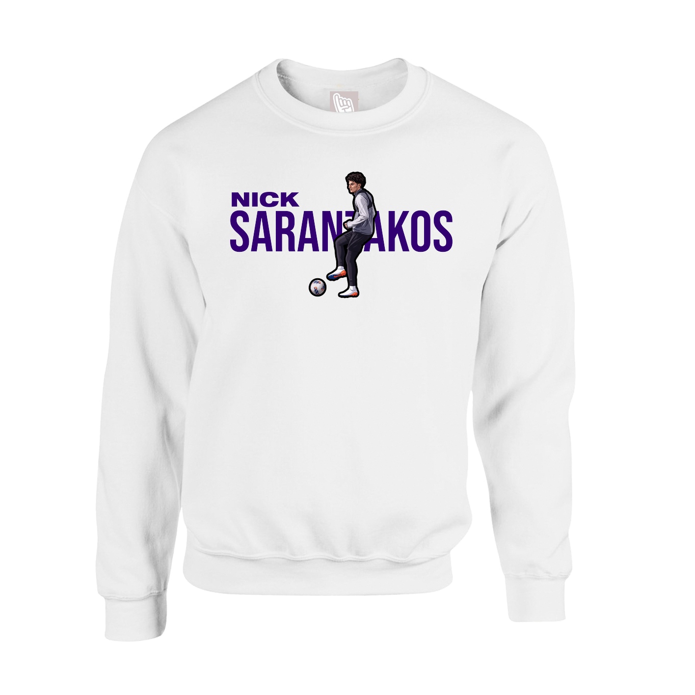 Fleece Crew — Player Name in White