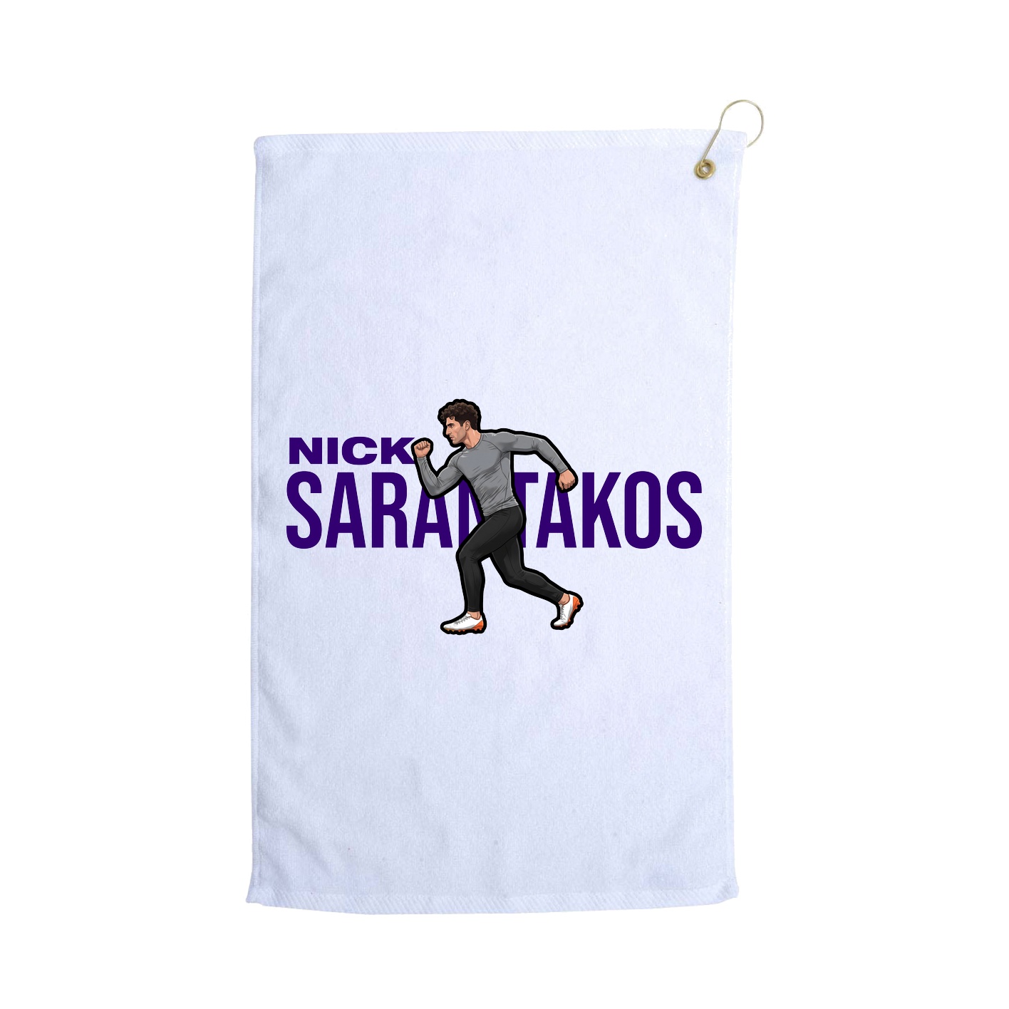 Golf Towel — Player Name in White