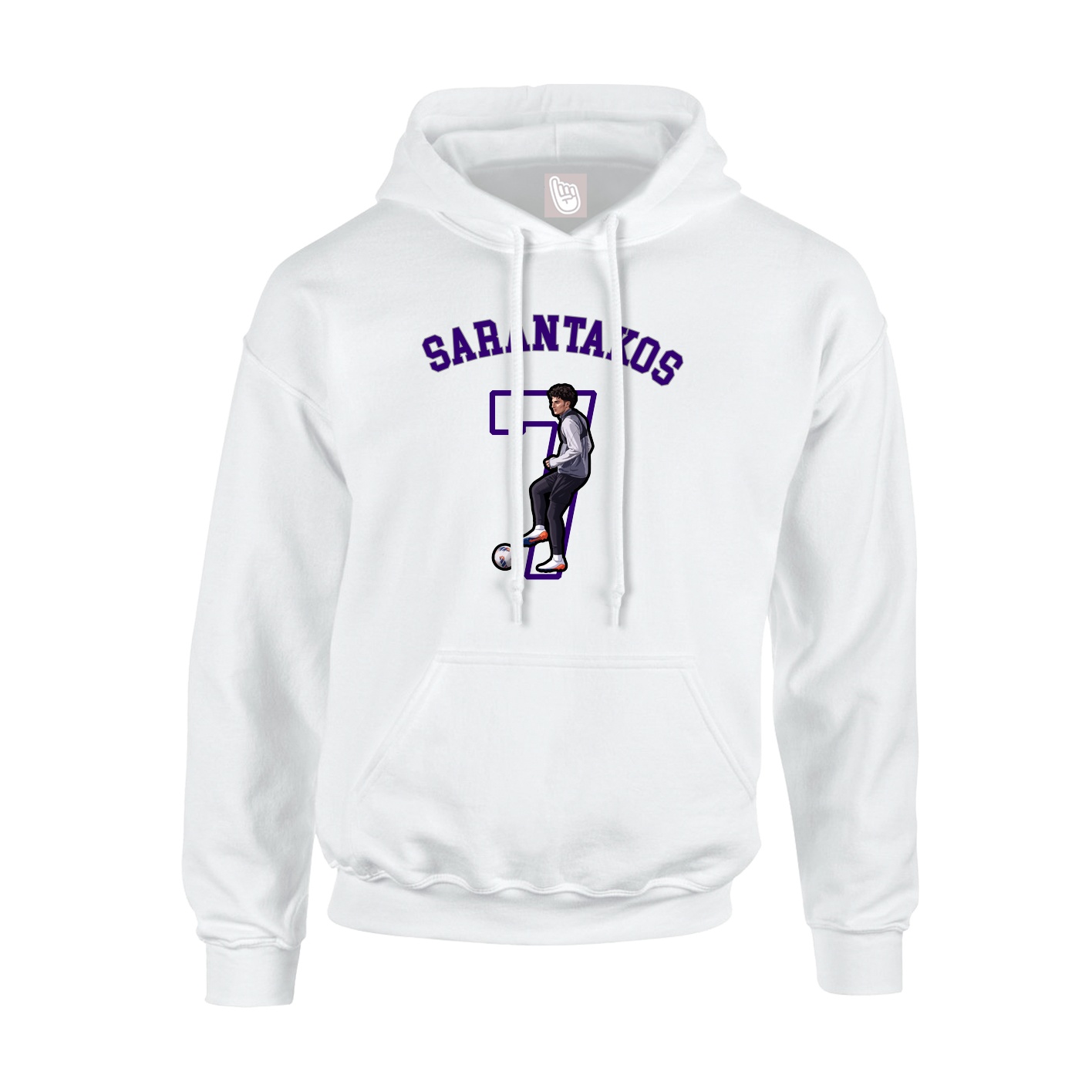 Hoodie — Shirsey Arch in White
