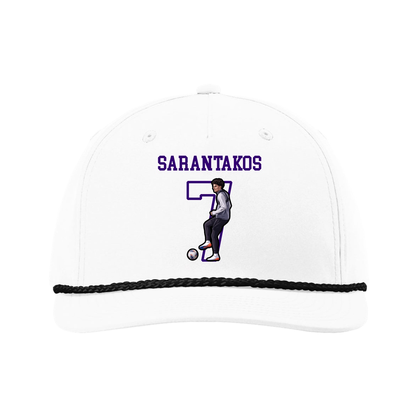 Five-Panel Classic Rope Cap — Shirsey in White