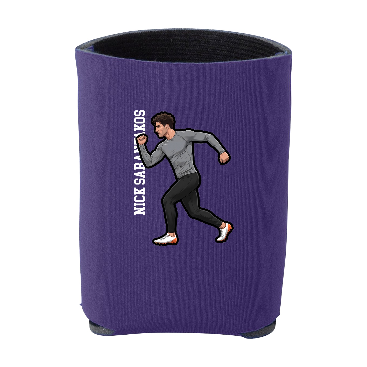 Can Holder — Name Vertical in Purple
