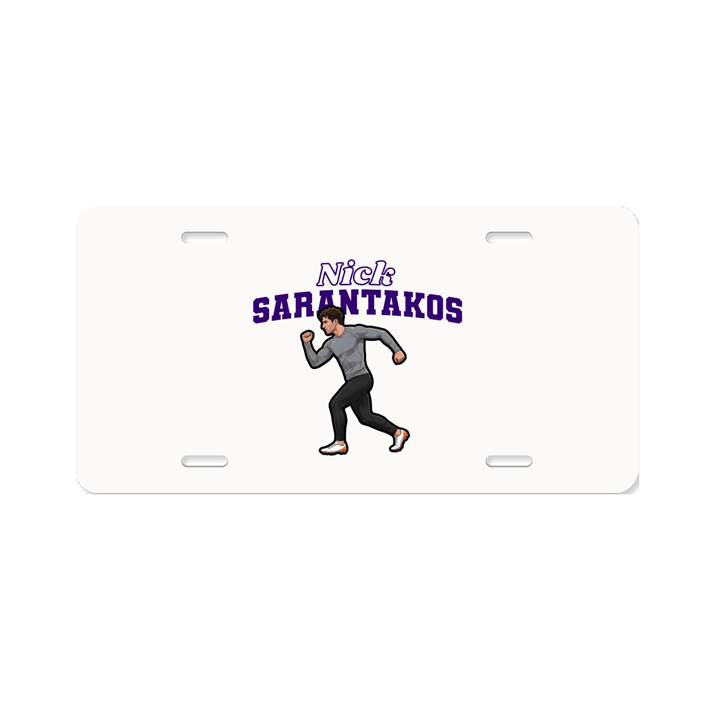 License Plate — Name Arch in Classic