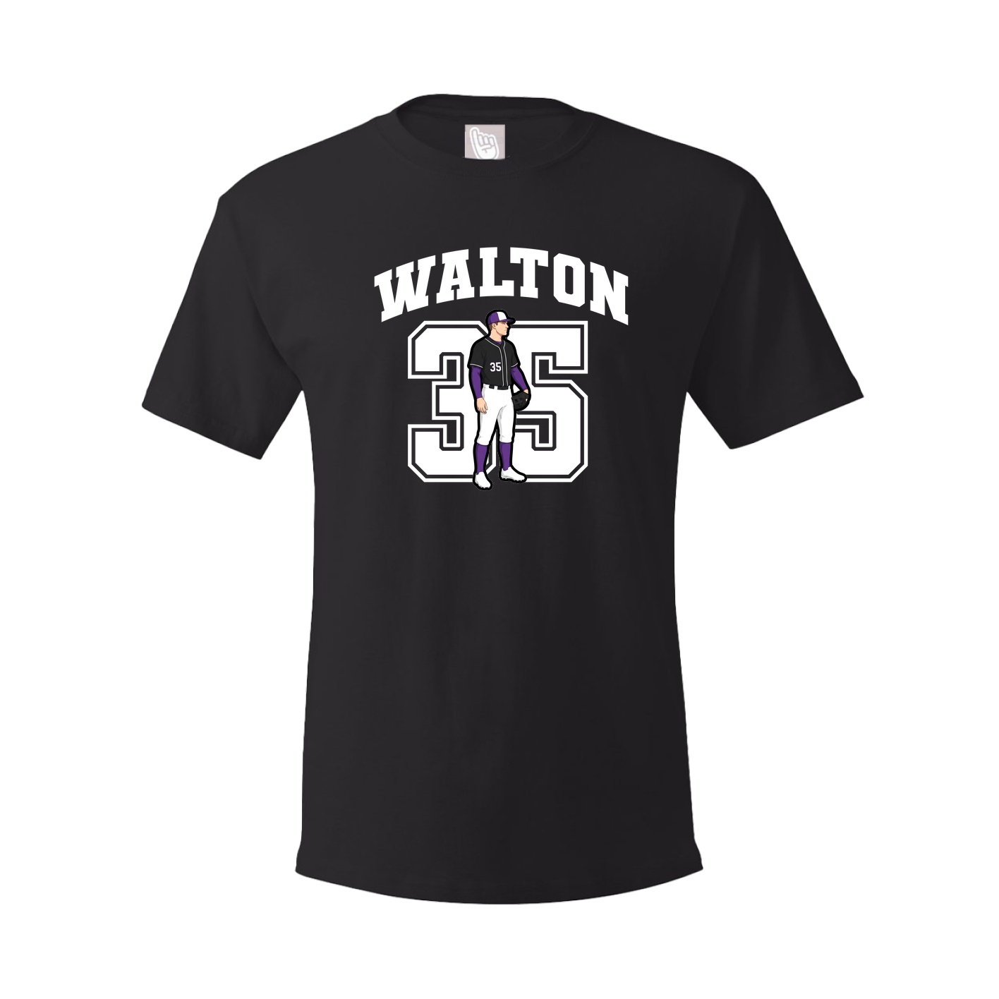 Youth Tee — Number in Black
